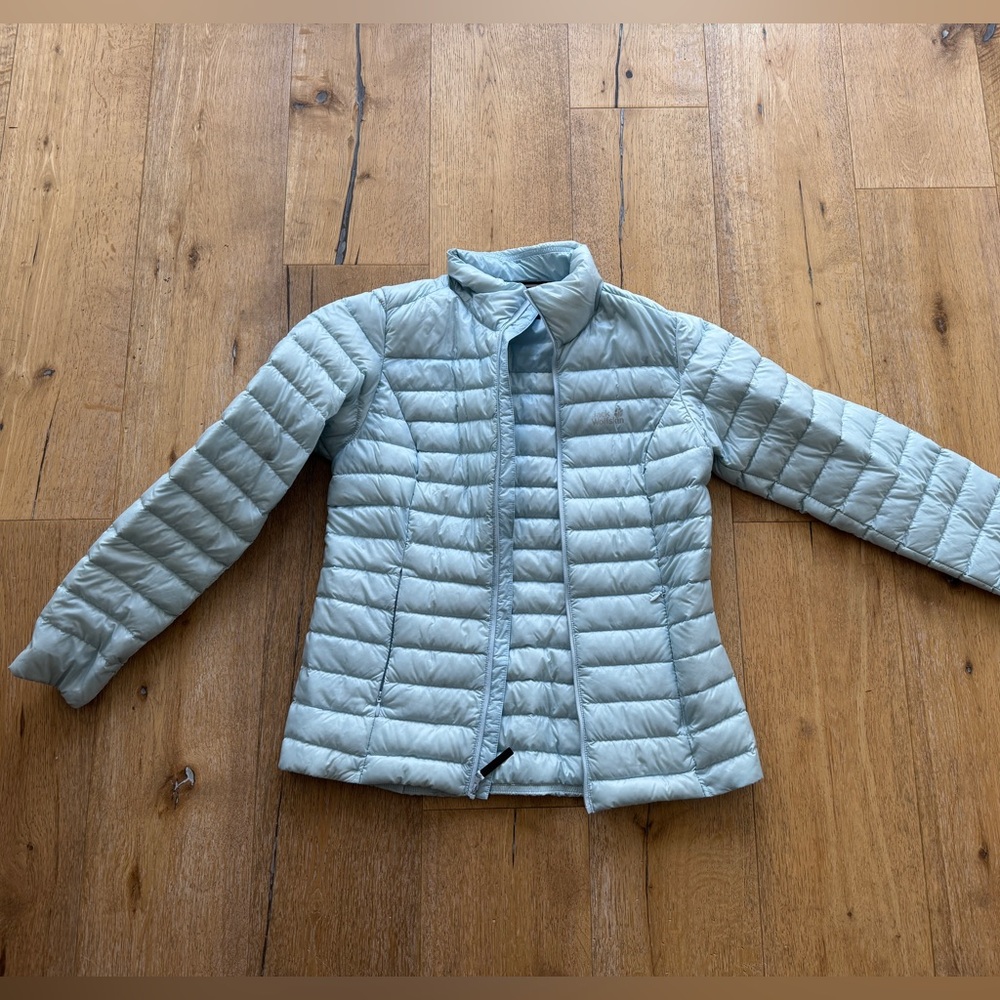 Jack Wolfskin Blue Quilted Puffer Jacket Lightweight Warmth